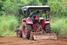 Ploughing on Mango Farm